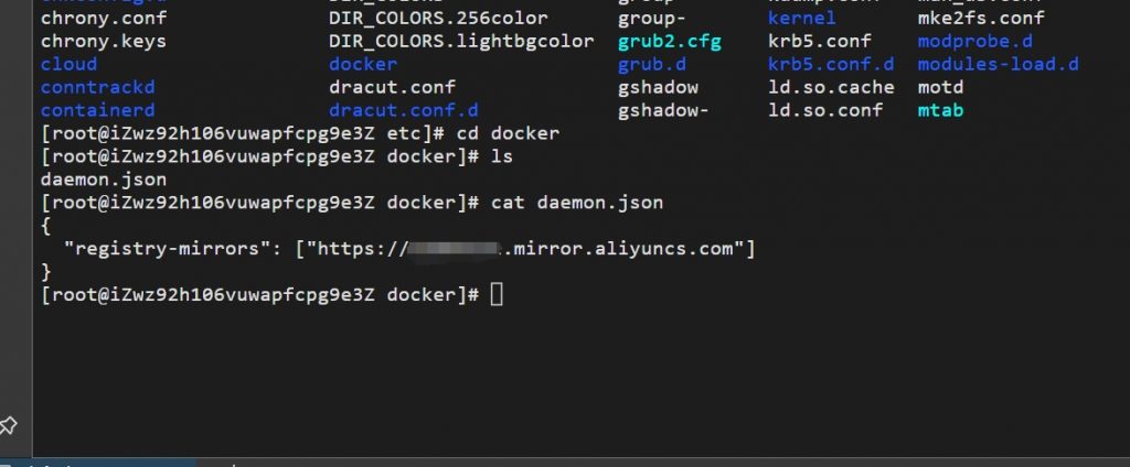 Docker设置新的镜像仓库地址